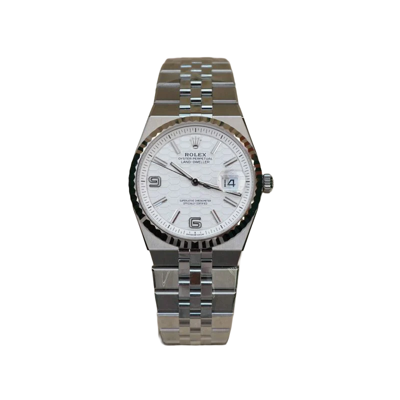 Land-Dweller 36 mm Oystersteel White Gold M127334-0001