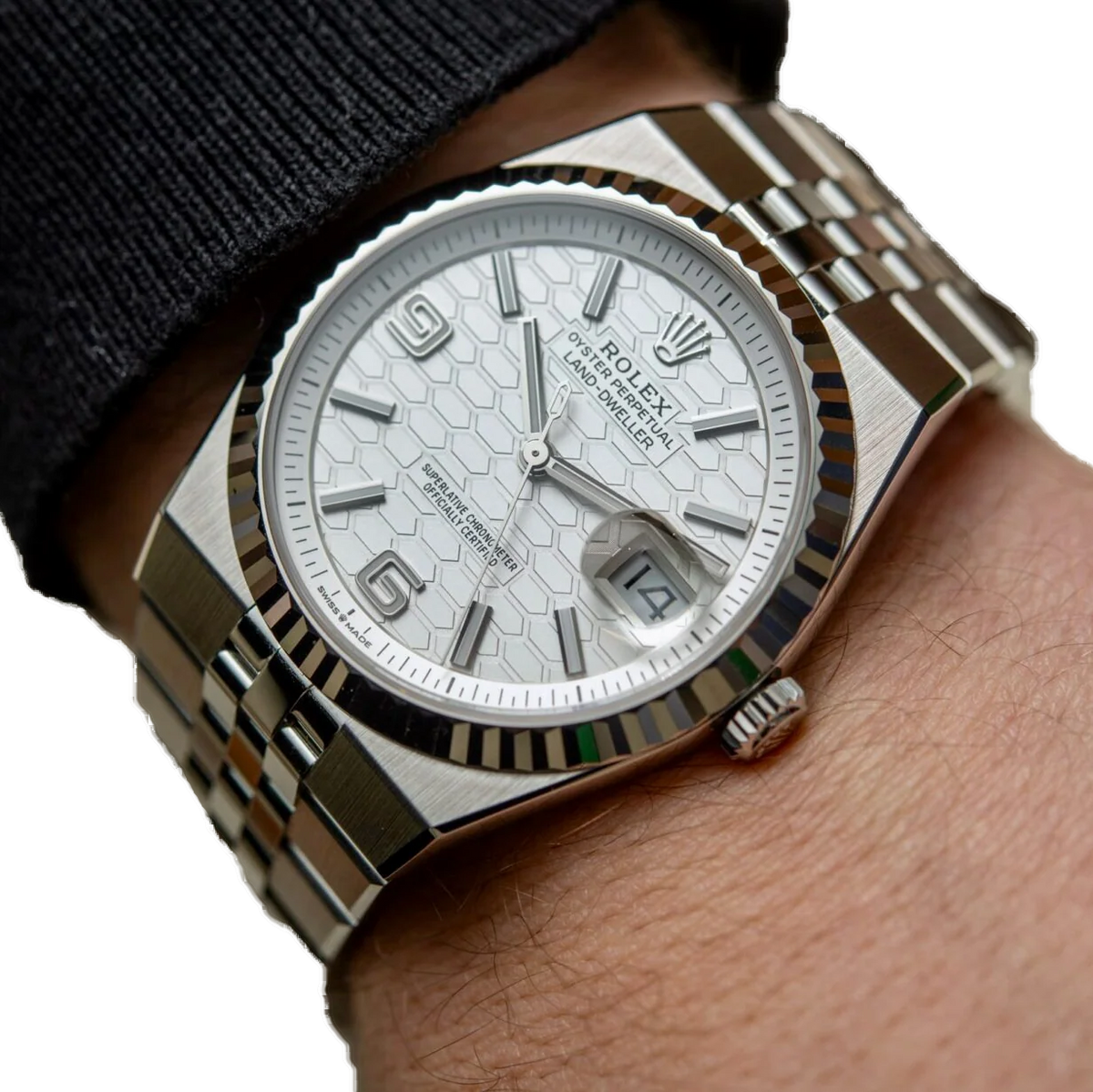 Land-Dweller 40 mm Oystersteel White Gold M127334-0001