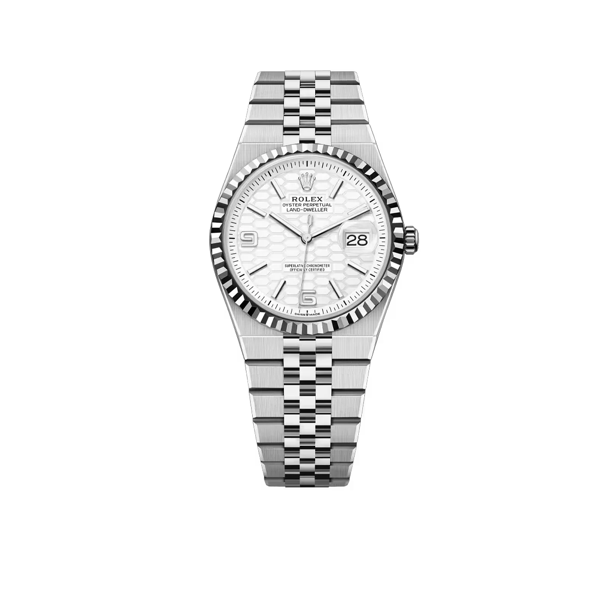 Land-Dweller 36 mm Oystersteel White Gold M127334-0001