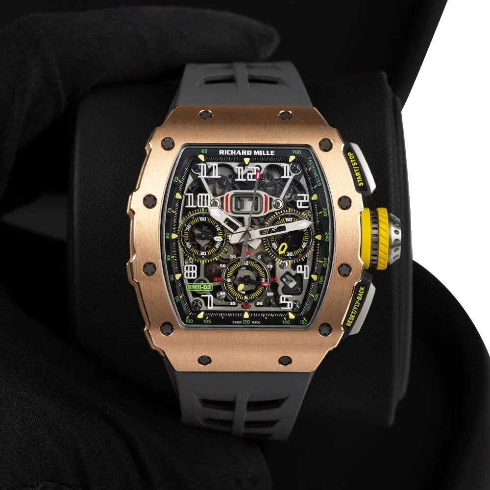 RM 11-03 Rose Gold & Titanium, Skeleton Dial, 50 mm