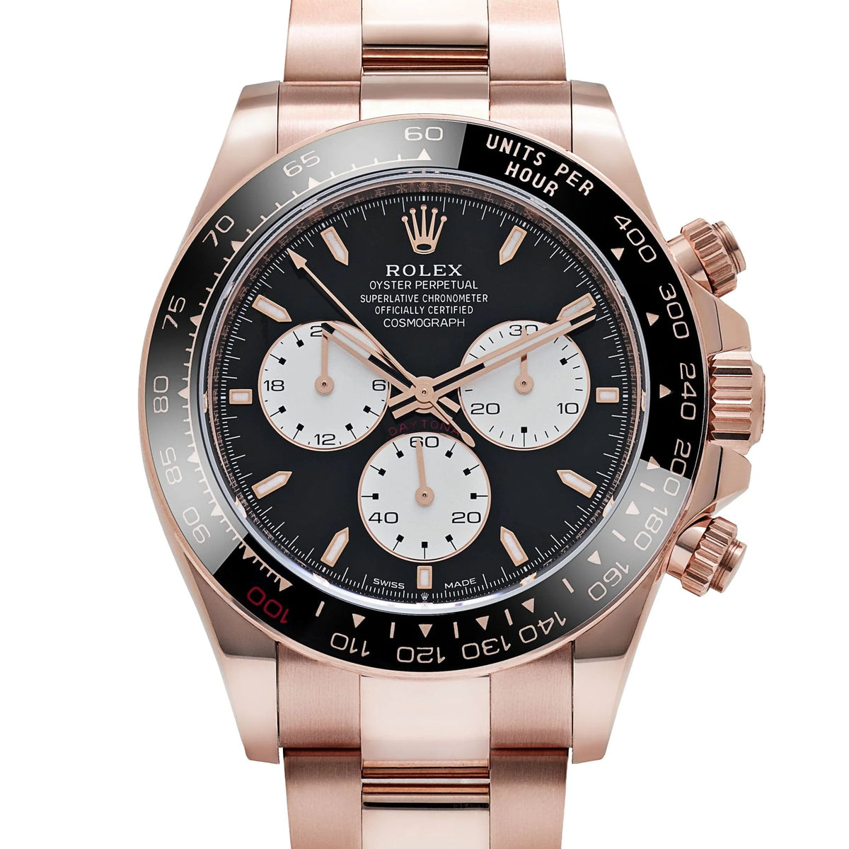 Rolex Daytona 40mm Le Mans Rose Gold Bright Black Dial (2025) 126525LN