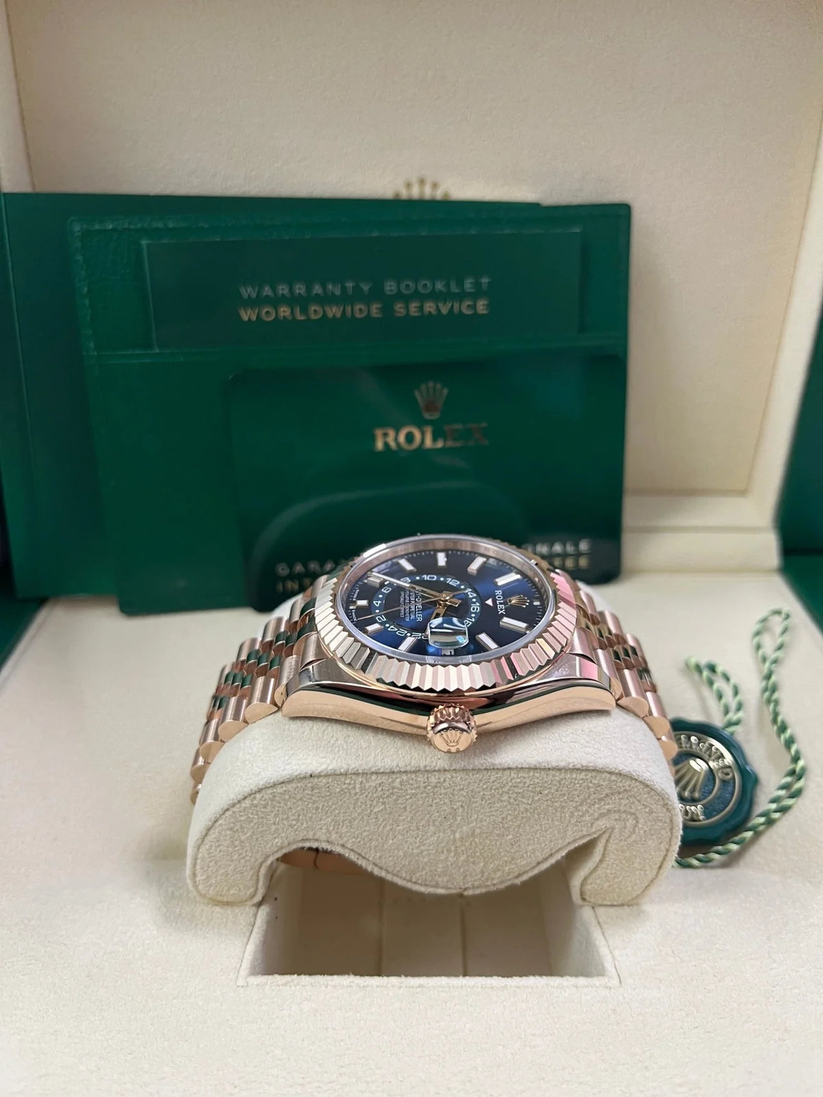 Rolex Sky-Dweller 42mm Blue Dial Rose Gold Jubilee Bracelet 336935