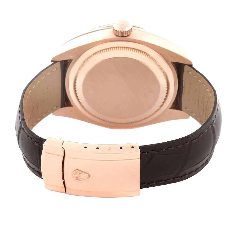 Sky-Dweller 42mm Everose Chocolate Brown Dial Rose Gold Watch 326135