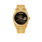 Presidential Rolex Day-Date 18038 Watch 36mm Black Onyx Dial 18K Yellow Gold