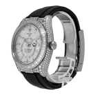 Sky-Dweller 42mm 18K White Gold Meteorite Dial Diamond Watch 326259TBR