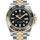GMT-Master II  40mm Stainless Steel Yellow Gold Black Dial Jubilee 126713GRNR-0001