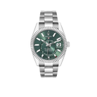 Sky-Dweller 42mm Steel White Gold Green Dial Mens Watch 336934