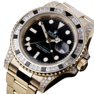GMT Master II 18k Yellow Gold Diamond Black Sapphire 116758SANR
