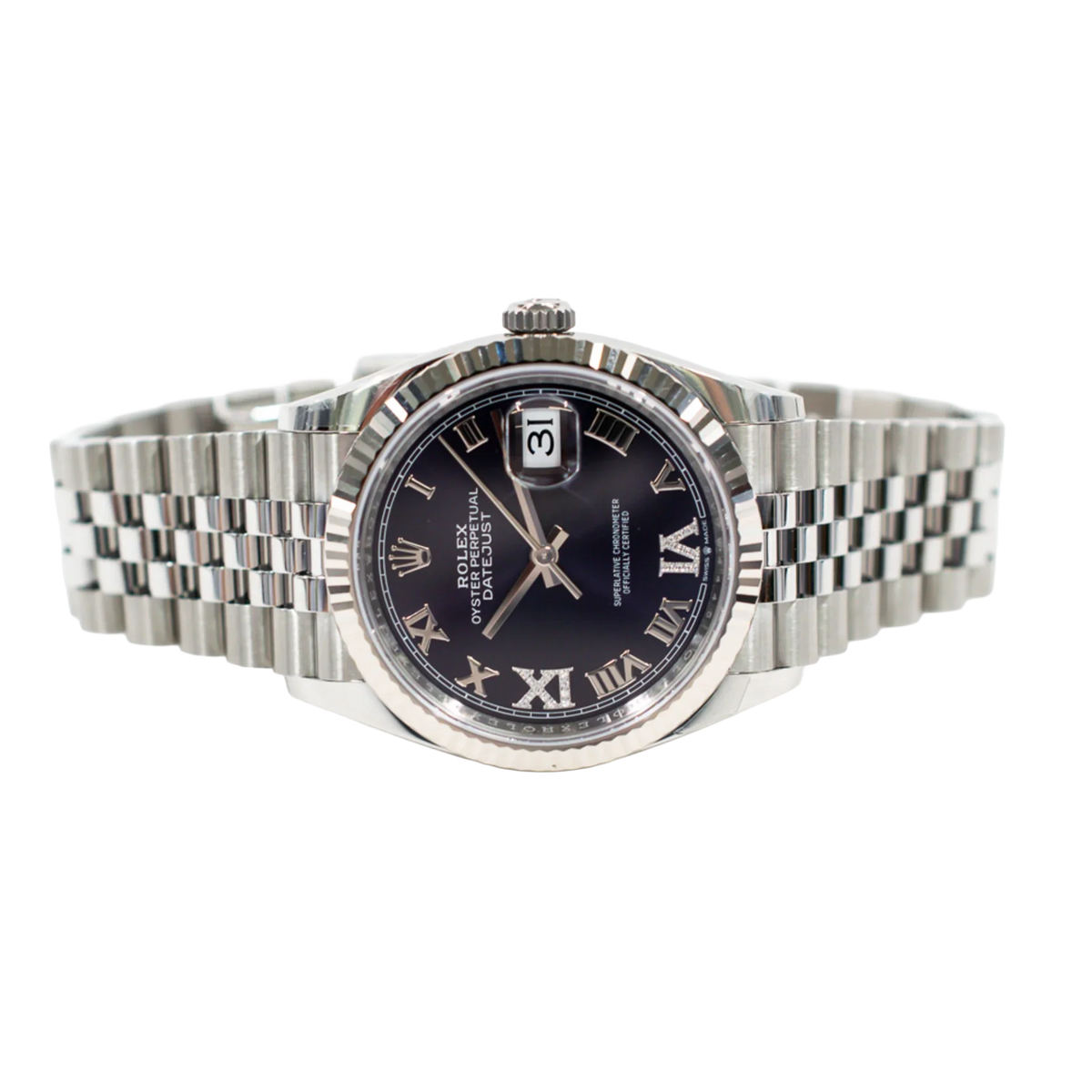 Datejust 36mm Steel and White Gold Purple VI & IX 126234