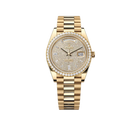 Day-Date 40 228348RBR Yellow Gold Diamond Dial Diamond Bezel