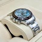 Daytona 40mm 116506 Platinum Ice Blue Diamond Baguette Dial