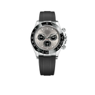 Daytona 40mm 116519 White Gold Steel Index Black Oysterflex Rubber Strap