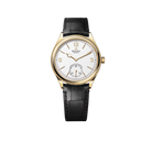 Perpetual 1908 39mm Yellow Gold White Dial Black Alligator Leather Strap m52508-0005