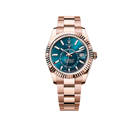 Sky-Dweller 42mm 18k Everose Gold Mens Watch 336935-0005 (Super Clone)