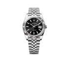 Datejust 41mm Steel White Gold Black Dial Mens Watch m126334-0018