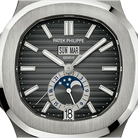 Nautilus 40mm 5726/1A-001 Annual Calendar Moon Phases Stainless Steel Gray Dial