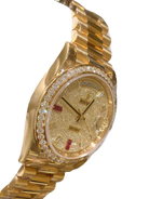 Day-Date 40mm Yellow Gold Diamond Ruby Pave Dial Diamond Bezel 228348RBR