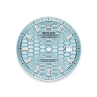 Land-Dweller Oyster 40mm Platinum & Diamonds Ice Blue Honeycomb Motif Dial M127386TBR-0001