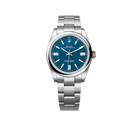 Oyster Perpetual 41mm Stainless Steel Med Blue Dial Men Watch 134300-0009 New 2025