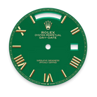 Day-Date 40 Yellow Gold Green Roman Numeral Dial Diamond Bezel M228348RBR-0040