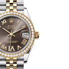Lady-Datejust 31 mm, Oystersteel, yellow gold and diamonds M278383RBR-0018