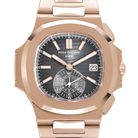 Nautilus 40mm 5980/1R-001 Chronograph Date Rose Gold Black Dial