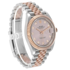 Datejust 41 Steel Everose Gold Sundust Diamond Dial Mens Watch 126331