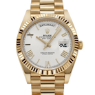 Day-date 40mm President Yellow Gold White Roman Numerals Dial 228238-0042