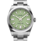 Oyster Perpetual 41mm Stainless Steel Pistachio Dial Men Watch 134300-0006 New 2025