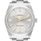 Oyster Perpetual 41mm Steel Silver Dial Mens Watch 124300