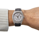 Sky-Dweller 42mm 18K White Gold Meteorite Dial Diamond Watch 326259TBR
