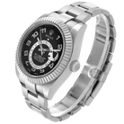 Sky-Dweller 42mm White Gold Black Dial Mens Watch 326939