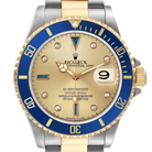 Submariner Steel Yellow Gold 40mm Diamond Serti Mens Watch 16613