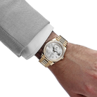 Day-Date 40 228398TBR Yellow Gold Mother of Pearl Diamond Baguette Dial and Bezel