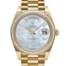 Day-Date 40 228398TBR Yellow Gold Mother of Pearl Diamond Baguette Dial and Bezel