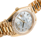 Day-Date 40 228398TBR Yellow Gold Mother of Pearl Diamond Baguette Dial and Bezel