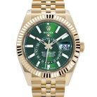 Sky-Dweller 42mm Yellow Gold Bright Green Dial Jubilee 336938 (2025)