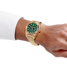Sky-Dweller 42mm Yellow Gold Bright Green Dial Jubilee 336938 (2025)