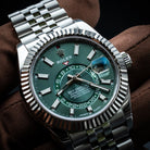 Sky-Dweller Stainless Steel Green Dial Jubilee 336934-0002 New