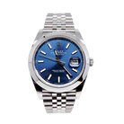 Datejust Oyster 41 mm Oystersteel Blue Dial 126300-0002